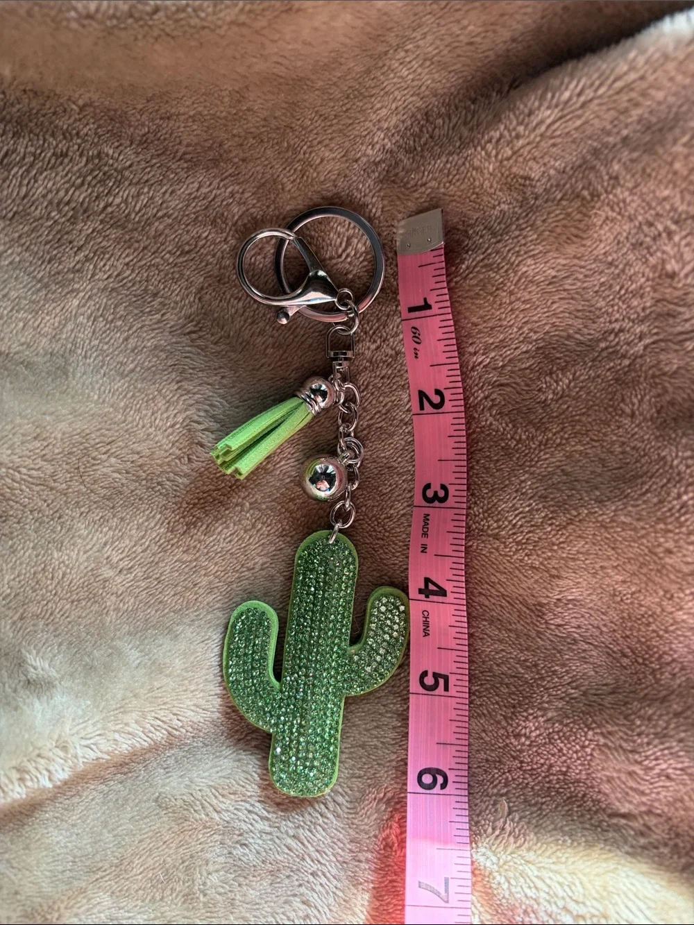Cactus bag charm/key chain - Picture 2 of 2
